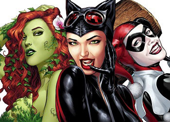 catwoman poison ivy and harley quinn